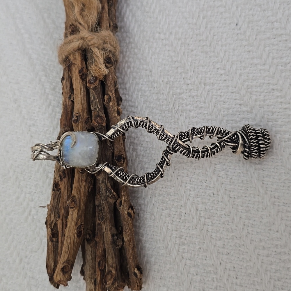 Sterling Moonstone Charm - Picture 5 of 8